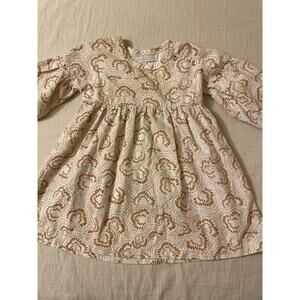Rachel Zoe Kids Size 2T Long Sleeve Corduroy Dress‎ Print Casual Play